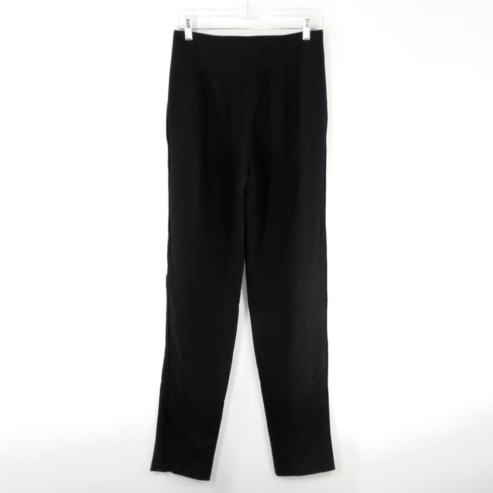 NEW Giorgio Armani Women's Black Super 150's Wool Pleated Pants IT 40 US 38/8 - Picture 2 of 12